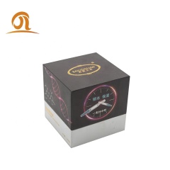 Luxury custom paper perfume Rigid cardboard box empty gift cube boxes with eva tray