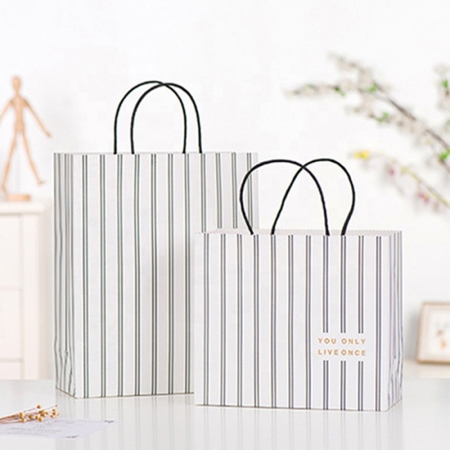 Custom craft shopping large small paper kraft bag