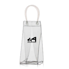 Clear Single Wine Carrier Bag