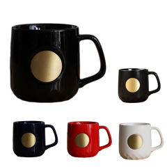 Ceramics Mugs W/ Seal Matte Mug Copper Label