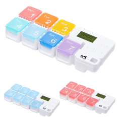 7-Compartment Smart Pill Box W/ Alarm