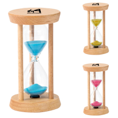 3 Minutes Round Timer Wooden Hourglass