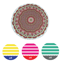 Round Printed Beach Blanket