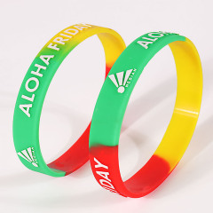 Embossed Silicone Wristband 