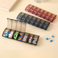 7 compartments pill case