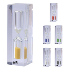 1Inch*3.1Inch Mini Acrylic Hourglassn Timer 3 Minutes