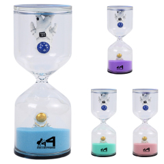 2.3Inch*6.1Inch Astronaut Resin Hourglass Timer 30 Minutes