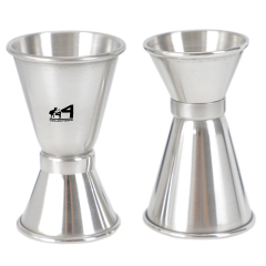 15/30 ml Double Capacity Stainless Steel Rimmed Measuring Cup Metal Ounce Mixing Cup