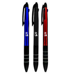 3 In 1 Multi Color Plastic Touch Screen Ballpoint Pen