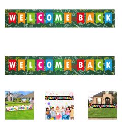 Welcome Back To School Flag Banner