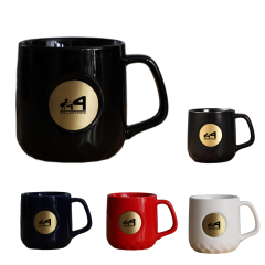 Ceramics Mugs W/ Seal Matte Mug Copper Label