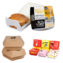 Disposable Hamburger Burger Box Paper Boxes
