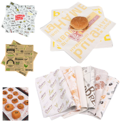 Sandwich Hamburger Grease Resistant Wrapper Paper