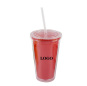 17 OZ Tumbler with Straw and Lid