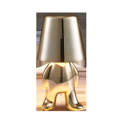 Golden Man Statue LED Table Lamp