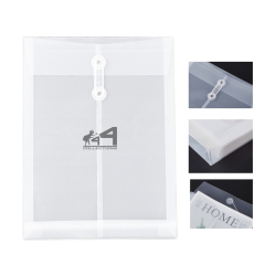 A4 File Transparent Rope Folder Document Holder