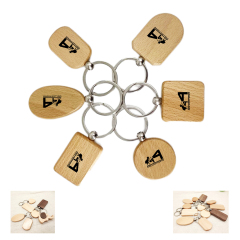 Cheap Price Customized Logo Wooden Wood Keychain