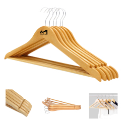 Adult Wooden Hanging Clothes Rack Wood Hangers