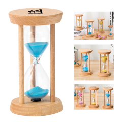 3 Minutes Round Timer Wooden Hourglass