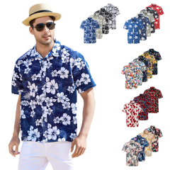 Customized Hawaiian Shirts Summer Cotton For Men
