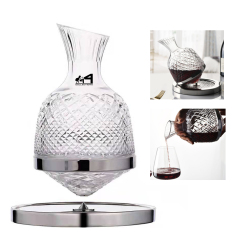 Crystal Lead-Free Rotary Decanter Set