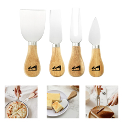 4 Pieces Cheese Stainless Steel Knife Set