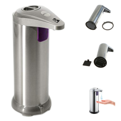 8.45 oz Touchless Stainless Steel Automatic Liquid Hand Sanitizer Soap Dispenser