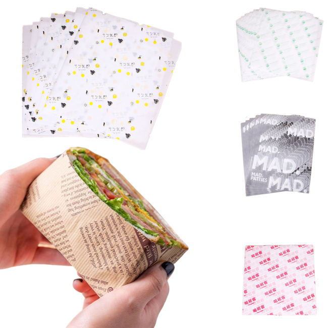 Custom Printed Food Grade Disposable Wrapping Paper