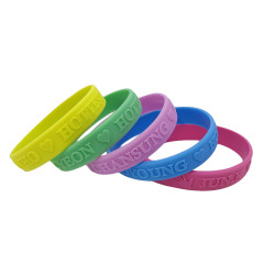 Embossed Silicone Wristband 