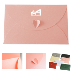 Heart Button Pearl Paper Envelope