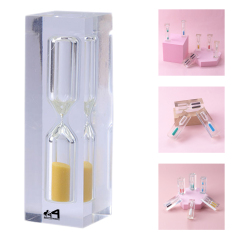 1Inch*3.1Inch Mini Acrylic Hourglassn Timer 3 Minutes