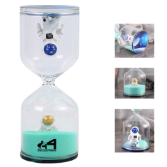 2.3Inch*6.1Inch Astronaut Resin Hourglass Timer 30 Minutes