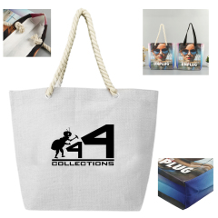 All Over Printed Advertising Canvas Tote Bag