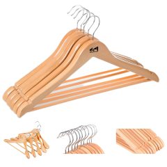 Clothes Hotel Simple Solid Wooden Hanger Wood Hangers