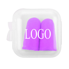 1 Pair Soft Foam Hearing Protection Earplugs with Case