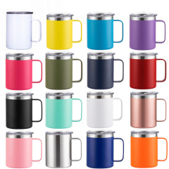 Stainless Steel Handle Mug (12Oz with Lid)