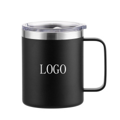 Stainless Steel Handle Mug (12Oz with Lid)