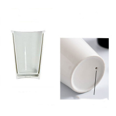 Double ceramic cup with lid(12oz)