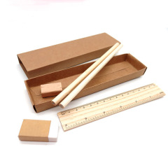 5 Pieces Set Eco-friendly Wooden Stationery Kit