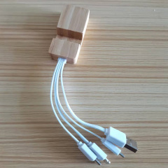15CM Wooden Keychain Charging Cable