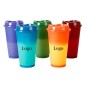 16oz Heating Color-changing Plastic Coffee Cup With Lid