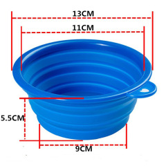15.21 oz Silicone Collapsible Pet Bowls