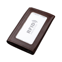 Leather Credit Card Holder With 5 Card Slots