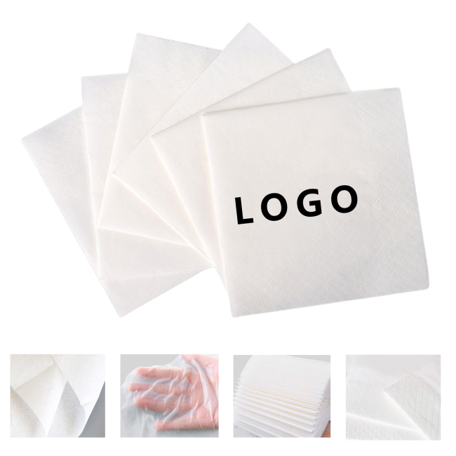 White 2 Ply Embossing Paper Napkins