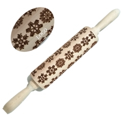Christmas Wooden 3D Rolling Pins