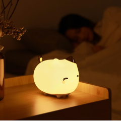 Baseus® Cute series kitty silicone night light White