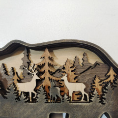Wooden Elk Desktop Ornament