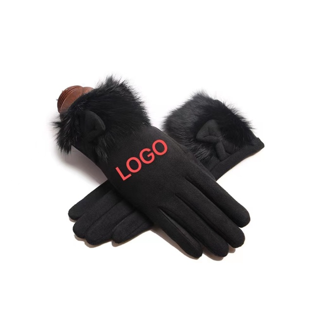 Suede outdoor riding gloves 