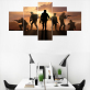 Top fashion art of war theme 3d painting digital printing canvas printing custom painting