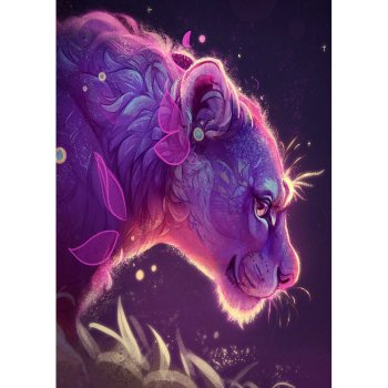 Пользовательские холст Wall Art 5D Diy Crystal Homfun Алмазная картина Набор красочных львов животных Алмазная краска по номеру для Amazon